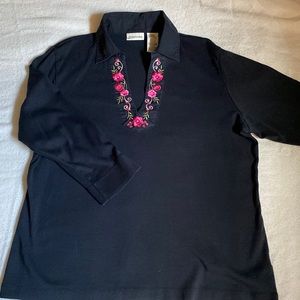 St. John’s Bay 3/4 sleeve Black